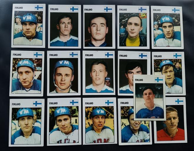 1969-70 Williams ishockey Suomalaiset alkaen 3e/kpl