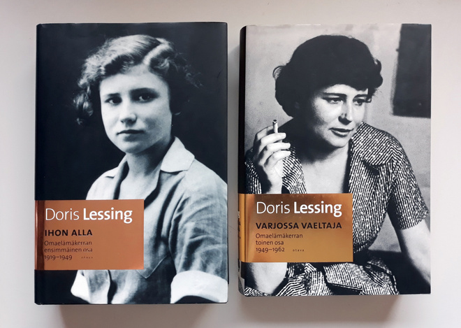 Lessing omaelämäkerrat Ihon alla + Varjossa vaeltaja