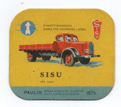 Kahvilappu Paulig SISU