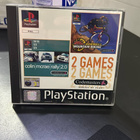 Codemasters - 2 Games. CMR 2.0 & No Fear Downhill PS1 CIB - pikkukuva 1