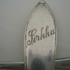 Kaksi vanhaa pientä lusikkaa Sirkka teräs & AUH - pikkukuva 2