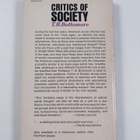 T. B. Bottomore : Critics of Society - Radical Thought in... - pikkukuva 2