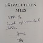 Janne Virkkunen : Päivälehden mies (signeerattu, tekijän ... - pikkukuva 3