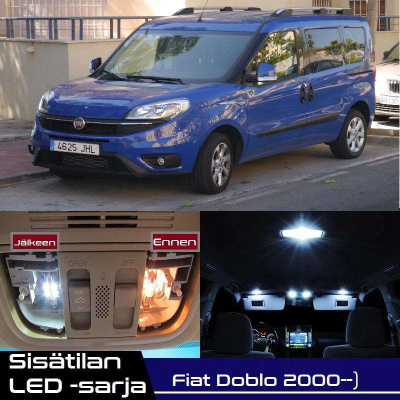 Fiat Doblo Sisätilan LED-sarja 6-osainen