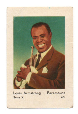 Purkkakuva Hellas. Serie X n:o 43 LOUIS ARMSTRONG. Purukumik