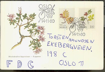 Norja Mi 825-6 FDC