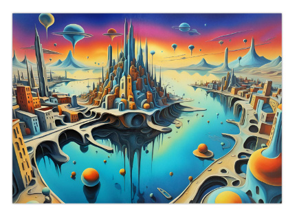 100 kpl uusia Science Fiction taide julisteita koko A4