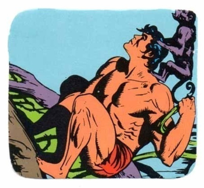 TARZAN / Tarzan ja hartioilla keikkuva apina. 1970-l.