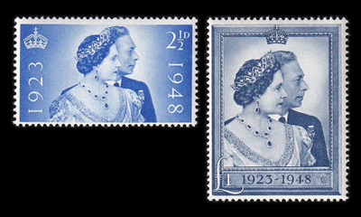 Iso-Britannia 233-4 ** Kuninkaalliset hopeahäät (1948)