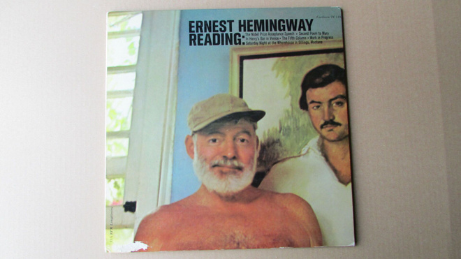 Ernest Hemingway Reading (todella harvinainen äänikirja-LP)