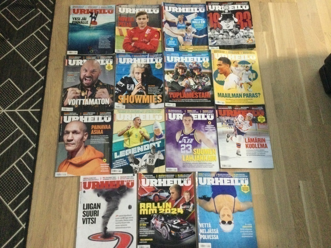 URHEILU-LEHTIÄ.  89 KPL   !      nouto!