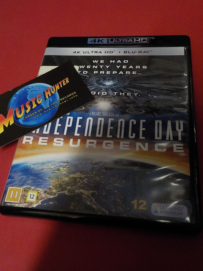 INDEPENDENCE DAY RESURGEON UUSI 4K ULTRA HD + BLU-RAY