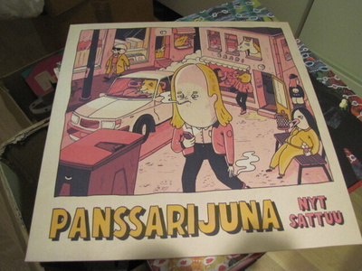 Panssarijuna nyt sattuu lp soittamaton