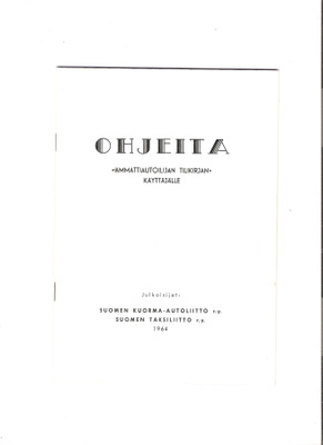 Linja-autoliitto r.y. ohjeita kirjanpitoon, yli 50 vuotiaita