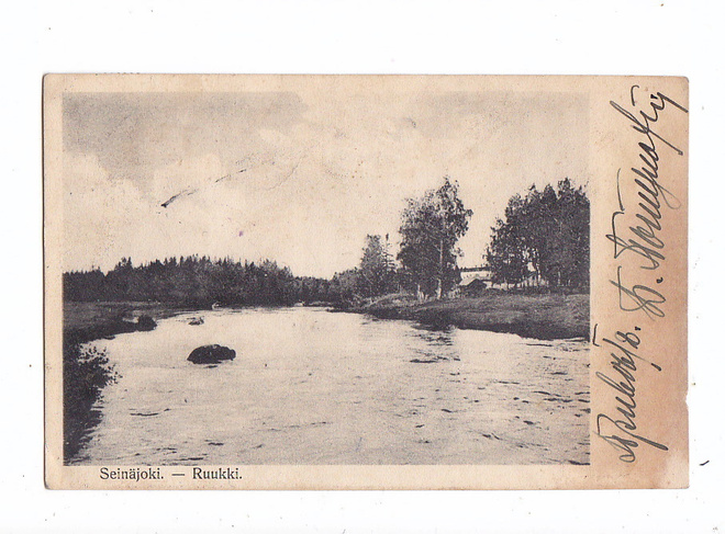 VANHA Postikortti Seinäjoki Ruukki 1915 Sensuuri ym