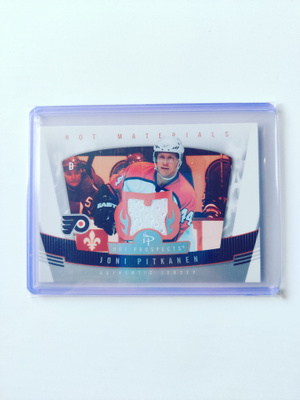 Joni Pitkänen 06-07 Fleer Hot Prospects Hot Materials
