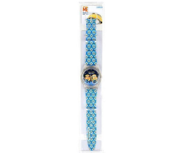 Minions Analoginen Rannekello "Yellow Bello!" sininen *UUSI*