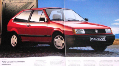 1991 VW Polo Coupe esite - suom - 20 sivua - KUIN UUSI