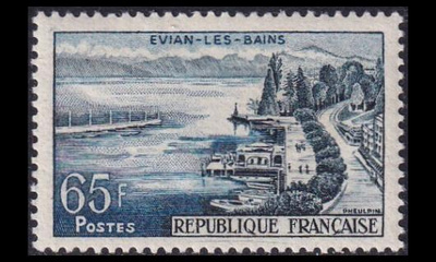 Ranska 1166 ** Maisemia 65 Fr (1957)