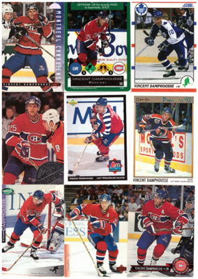 9 x VINCENT DAMPHOUSSE Canadiens, Maple Leafs