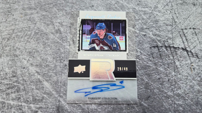 Bowen Byram 2020-21 Clear Cut Exquisite Rookie Auto