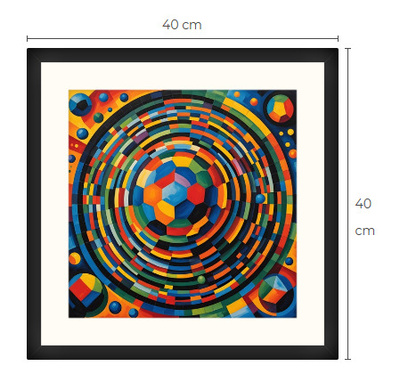 Uusi uniikki abstrakti art print taulu 40 cm x 40 cm