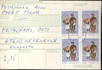 1972 saamelaispuku 4 kpl pkettikortilla