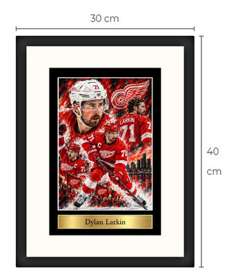 Uusi Dylan Larkin Detroit NHL art print Limited Edition