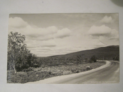 VANHA Postikortti Lappi Lammaskoski 1950-l Alkup.Mallikappal