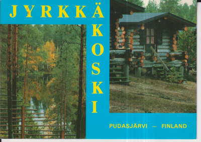 Pudasjärvi , Jyrkkäkoski , sommitelmakortti     e21