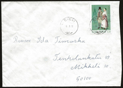 Kansanpuvut 0,50mk (1972) Sievi loisto
