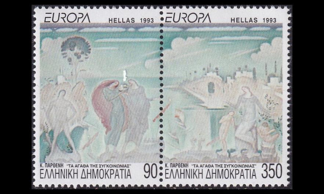 Kreikka 1829-30p ** Europa nykytaide (1993)