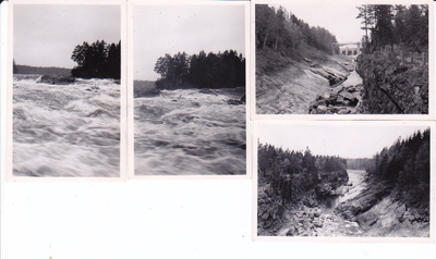4 VANHAA Valokuvaa Imatra n. 1950-l 6 x 9 cm