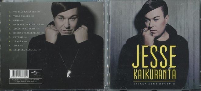 JESSE KAIKURANTA . CD-LEVY . VAIKKA MINÄ MUUTUIN