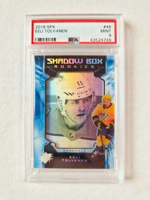 Eeli Tolvanen - 18-19 SPx Shadow Box Rookies /298 - PSA 9