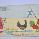 VANHA Pääsiäiskortti Suomen Lippu ym Sign GNY n. 1920 - pikkukuva 1