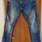 *** Tummansiniset farkut kulutuskuvioilla, koko 30/32 *** - pikkukuva 1