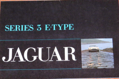 1971 Jaguar E-type esite - KUIN UUSI - alkuperäinen