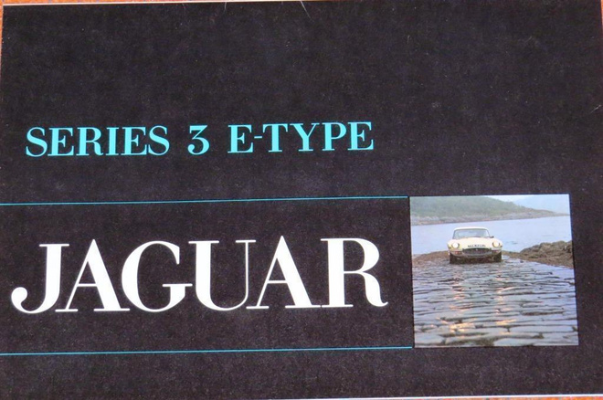 1971 Jaguar E-type esite - KUIN UUSI - alkuperäinen