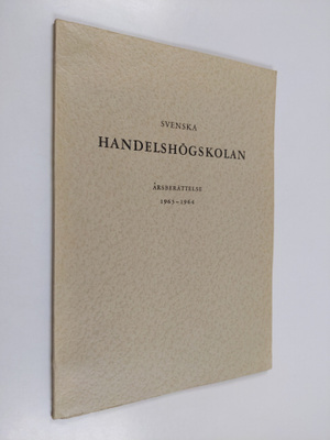 Svenska handelshögskolan årsberättelse 1963-1964