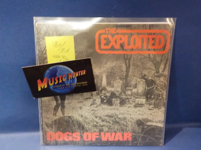 THE EXPLOITED - DOGS OF WAR VG+/EX UK -81 7" SINGLE