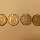 1956-1957-1958-1959 hopeiset 100 markan kolikot - pikkukuva 1