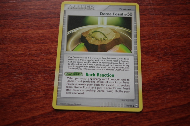 Dome Fossil 92 /99, Platinum Arceus -sarja (2009), common