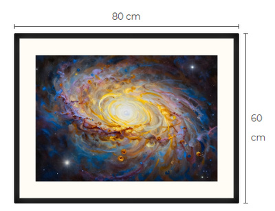 Uusi Galaxi art print taulu 60 cm x 80 cm