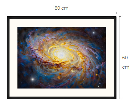 Uusi Galaxi art print taulu 60 cm x 80 cm