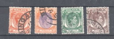 Malaya strait settlemen 1937  2,4,5 ja 30 c