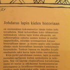JOHDATUS LAPIN KIELEN HISTORIAAN mikko korhonen ( KP !! - pikkukuva 2