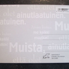 KULKEMATON MUISTA ETTÄ OLET AINUTLAATUINEN KARTO - pikkukuva 2