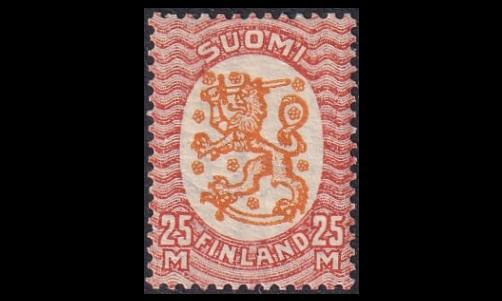 136BW1 ** M-17 25mk B W1 (1927)