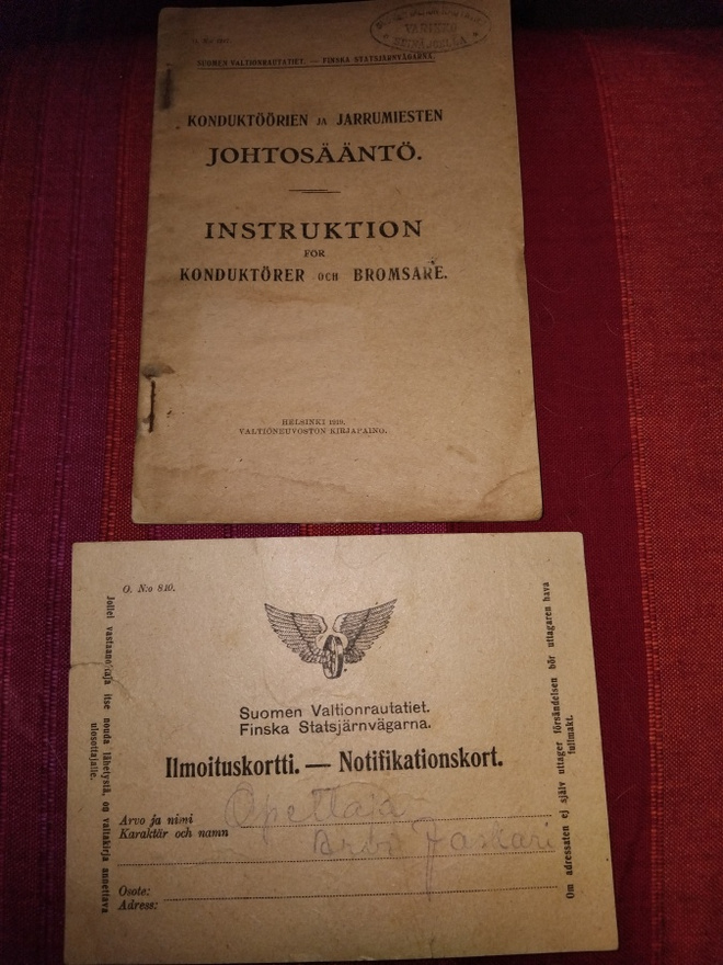 Konduktöörien ja jarrumiesten johtosääntö.